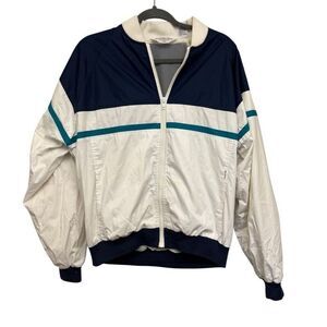 Vintage Christian Dior white and blue menswear windbreaker size medium